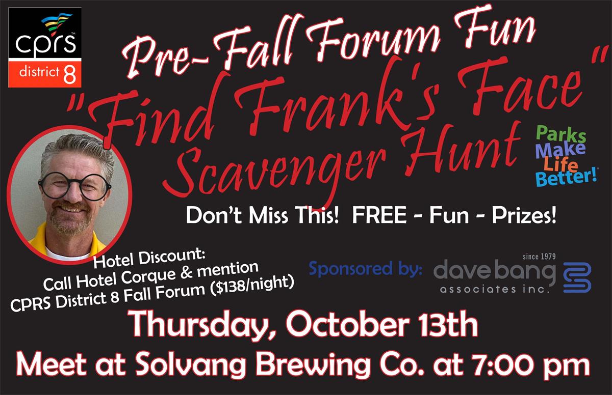 Find Frank's Face 5K Event Flyer